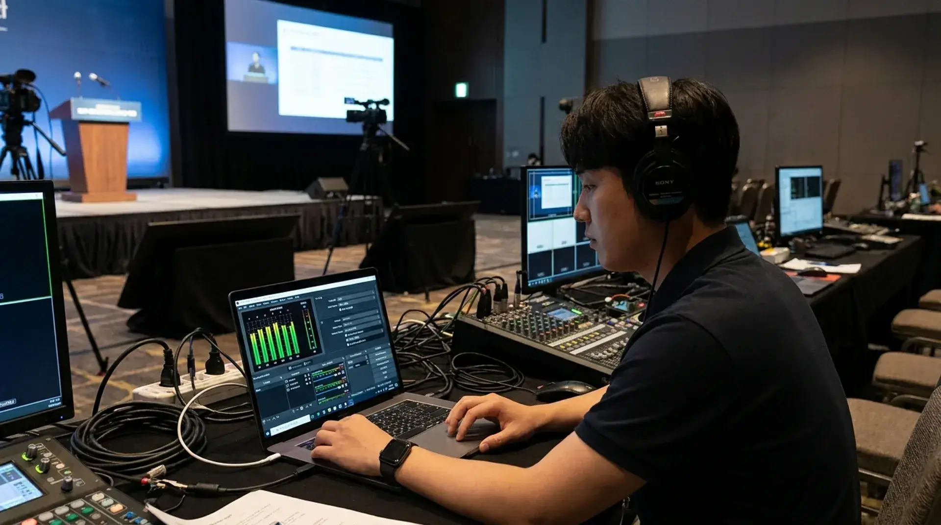 OBS Studio 오디오 설정 화면 — 샘플레이트 48kHz 및 Sync Offset 보정 설정