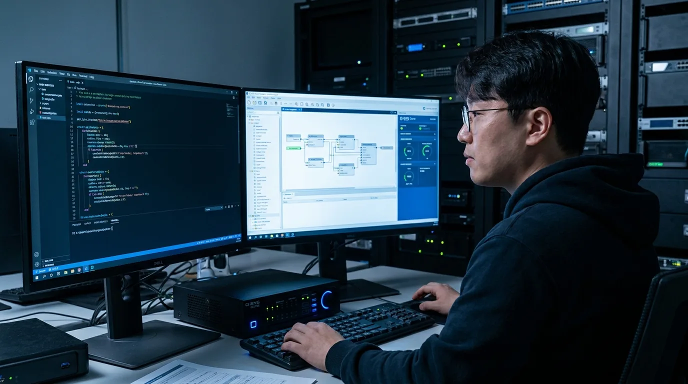 Python·JavaScript 기반 개방형 통합제어 프로그래밍 생태계 개념도