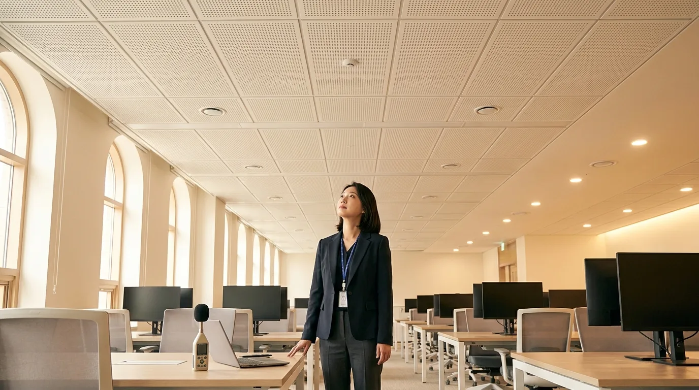 Read more about the article 흡음 공사해도 옆자리 통화가 들리는 이유, 사운드 마스킹으로 잡는다