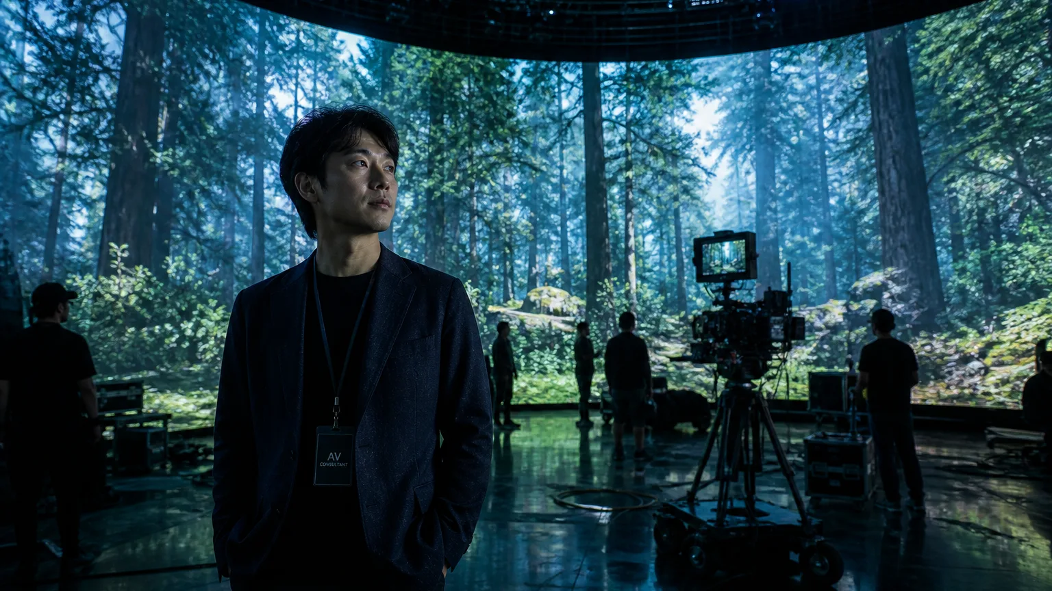 Read more about the article 그린스크린 대신 LED 볼륨 벽을 세우는 이유 — 가상 프로덕션 2026