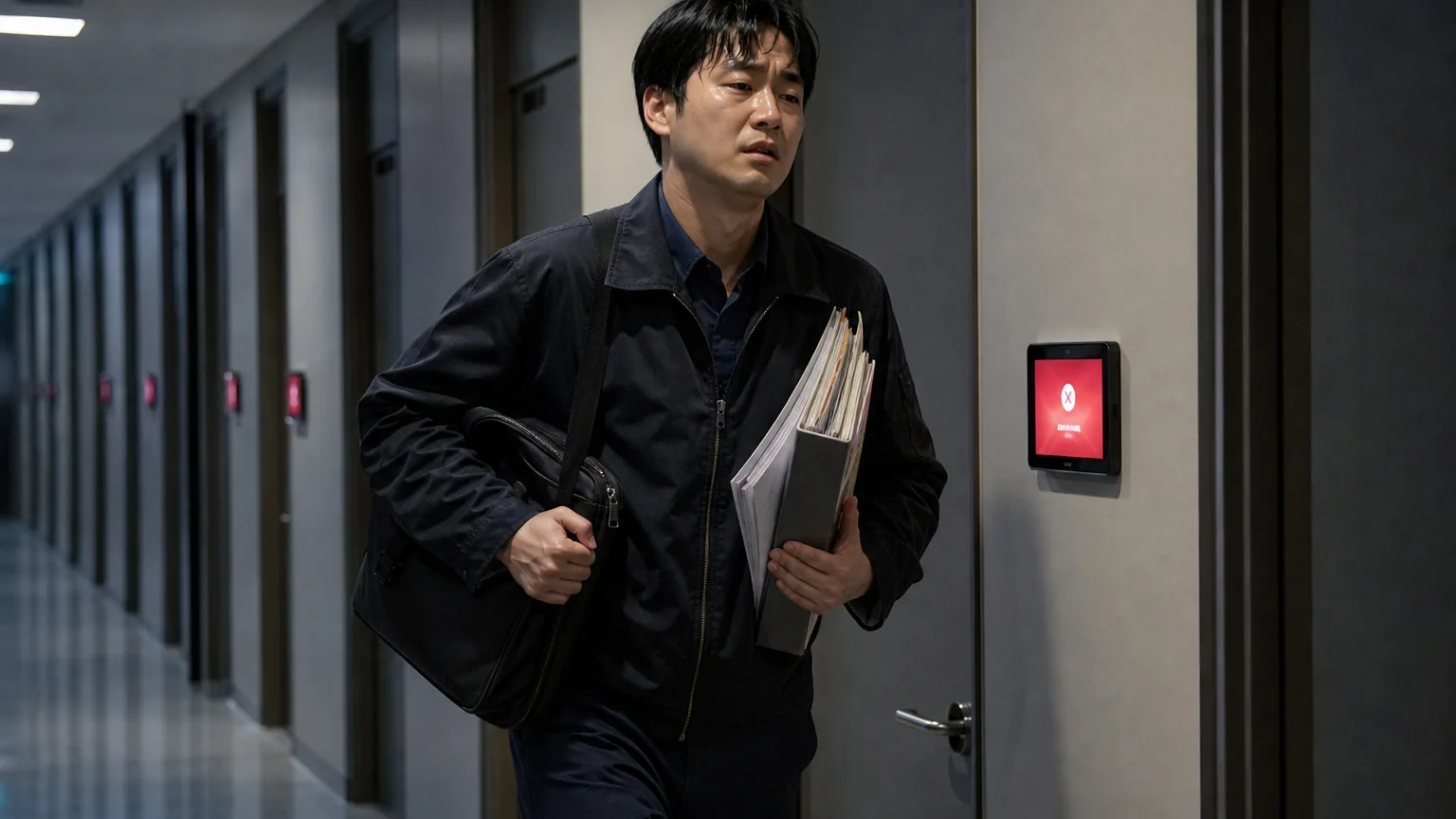 여러 회의실을 USB 들고 순회 점검하는 통합제어 담당 엔지니어